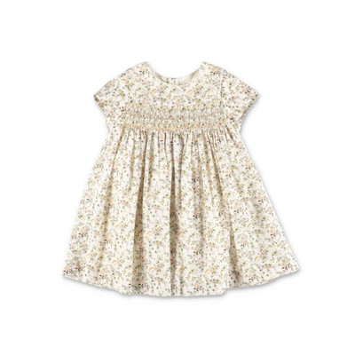 Bonpoint Multicolor Dress For Baby Girl With Print