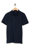 Hugo Boss Piro Solid Regular Fit Polo In Navy