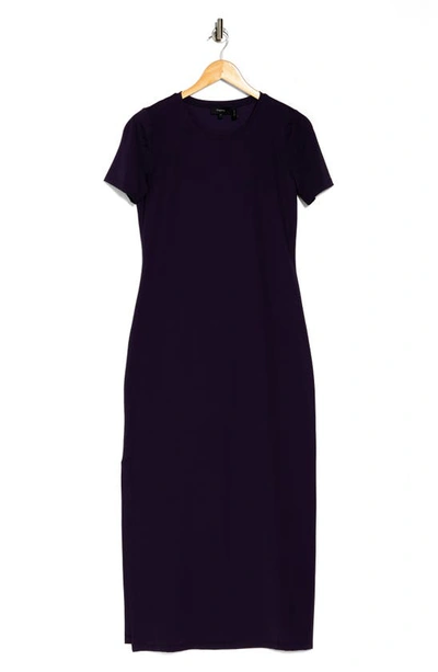 Theory Cherryal Travel Maxi Dress In Plum Purple