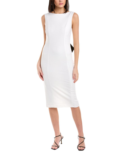 Alexia Admor Penny Midi Sheath Cocktail Dress In White