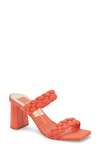 Dolce Vita Paily Braided Sandal In Persimmon Stella