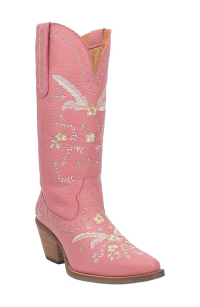 Dingo Full Bloom Western Boot In Pink