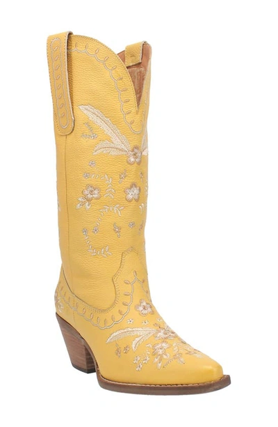 Dingo Full Bloom Western Boot In Yellow