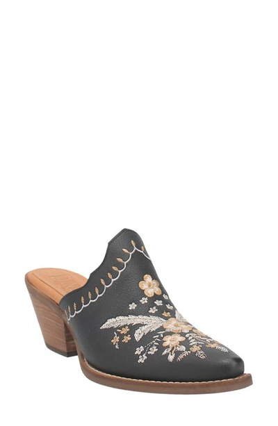 Dingo Wildflower Mule In Black