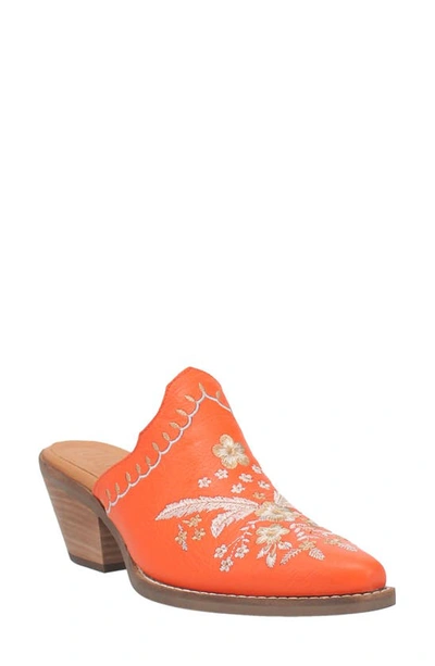 Dingo Wildflower Mule In Orange