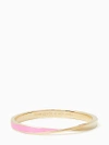 Kate Spade Do The Twist Hinged Bangle In Pink
