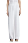 Lafayette 148 Organic Silk Crepe De Chine Perry Pant In Cloud