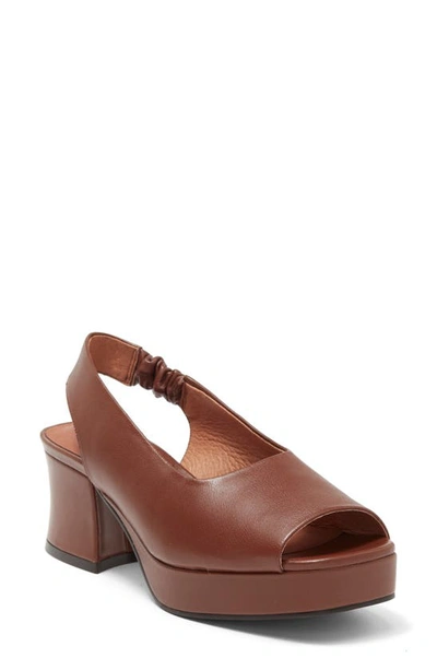 Jeffrey Campbell Extendo Slingback Platform Sandal In Brown