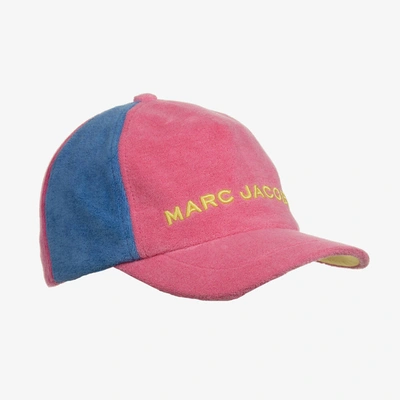Marc Jacobs Kids'  Girls Pink Colorblock Towelling Logo Cap