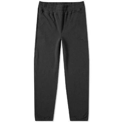Stussy Stock Terry Pant In Black