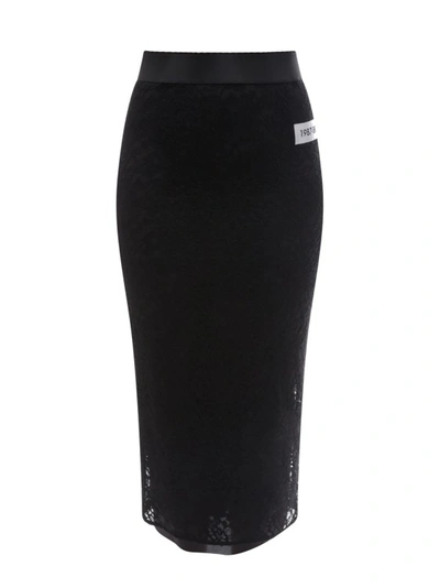 Dolce & Gabbana Midi Skirt In Black