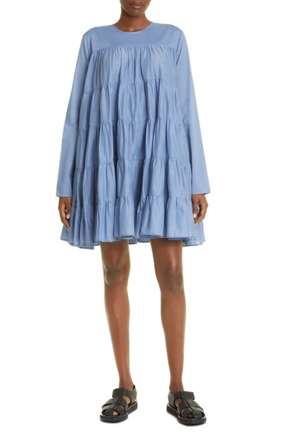 Merlette Soliman Dress In Slate Blue In Slate Blue