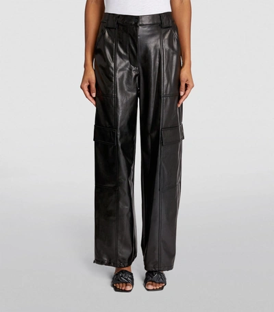 Simkhai Luxe Faux-leather Trousers In Black