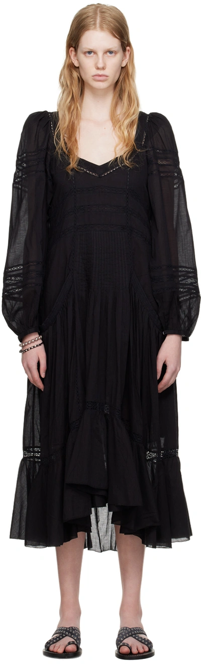Isabel Marant Étoile Mid-length Flared Dress In Black