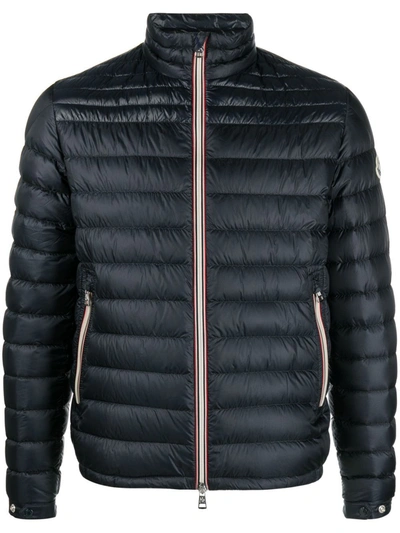 Moncler Daniel Short Down Jacket In Blue