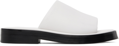 Ferragamo Open-toe Slip-on Slides In White