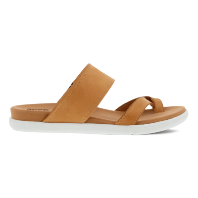 Ecco Damara Toe Loop Leather Slide Sandal In Multi | ModeSens