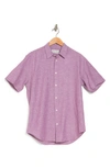 Coastaoro Key Largo Short Sleeve Regular Fit Shirt In Merlot