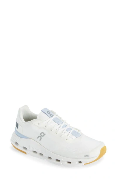 On Cloudnova Form Sneaker In White/ Heather