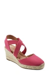 Easy Spirit Meza Strappy Wedge Sandal In Pink