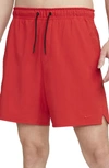 Nike Dri-fit Unlimited Woven Athletic Shorts In Red