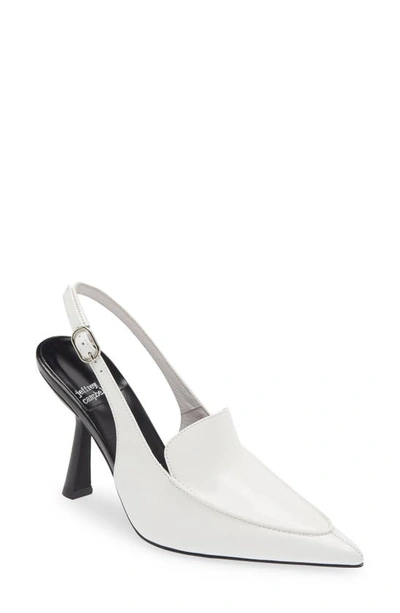 Jeffrey Campbell Acclaimed Pointed Toe Pump In White Box