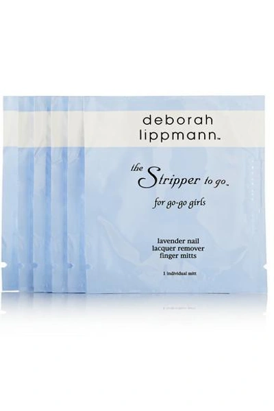 Deborah Lippmann The Stripper To Go Lavender Nail Lacquer Remover Finger Mitts X 6 - One Size In Colorless