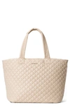 Mz Wallace Large Metro Deluxe Quilted Tote Bag In Buff