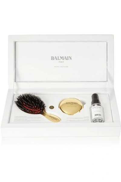Balmain Paris Hair Couture Mini Gold-tone Spa Brush Set