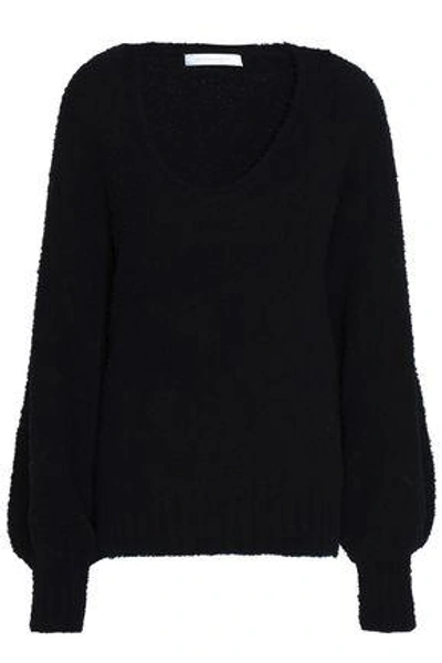 Zimmermann Woman Bouclé Wool-blend Sweater Black