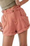 Free People Topanga Cuff Shorts In Spice Route