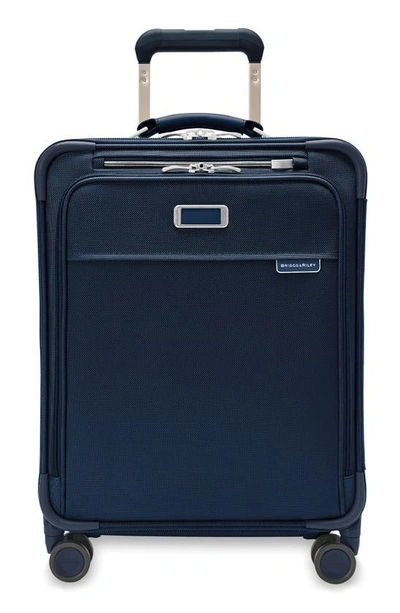 Briggs & Riley Baseline Global Spinner Carry-on In Navy