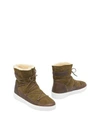 Moon Boot Ankle Boots In Green