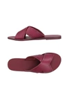 Ancient Greek Sandals Sandals In Garnet