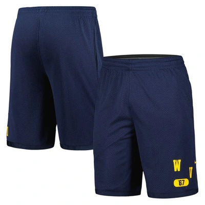 Nike West Virginia  Men's Dri-fit College Shorts In Blue