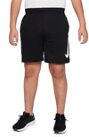 Nike Dri-fit Multi+ Big Kids' (boys') Graphic Training Shorts (extended Size) In Black