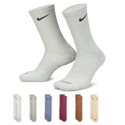Nike Men's Everyday Plus Cushioned Training Crew Socks (6 Pairs) In Multicolor