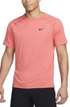 Nike Men's Ready Dri-fit Short-sleeve Fitness Top In Red