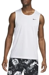 Nike Men's Ready Relaxed-fit Dri-fit Fitness Tank, Regular & Big & Tall In White