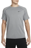 Nike Flex Rep Men's Dri-fit Short-sleeve Fitness Top In Grey