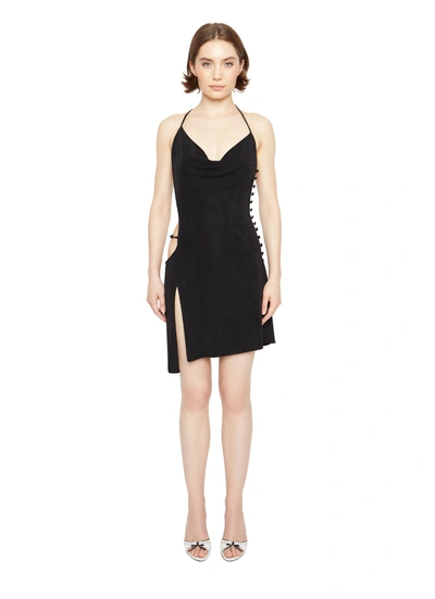 danielle guizio knit dress Ny Slinky Cut-out In Black up front