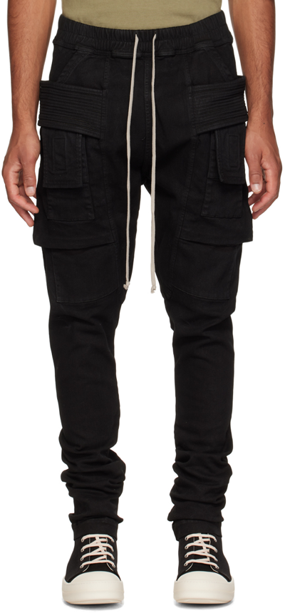Rick Owens Drkshdw Creatch Cotton Tracksuit Pants In Black