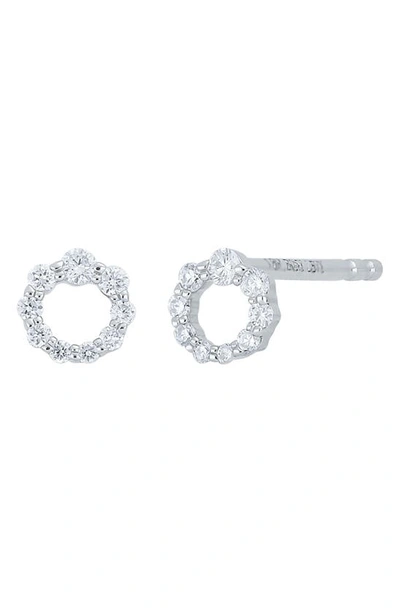 Bony Levy Icon Diamond Circle Stud Earrings In 18k White Gold