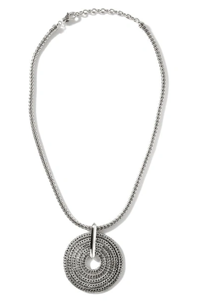 John Hardy Classic Chain Pendant Necklace In Silver