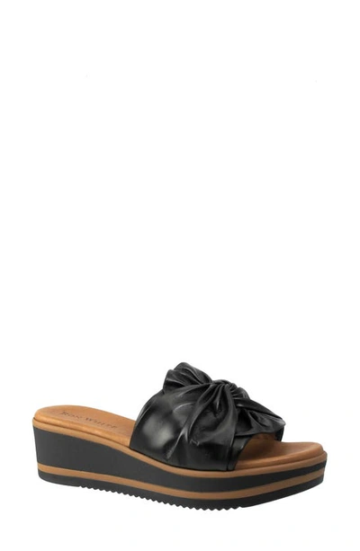 Ron White Priccila Water Resistant Wedge Sandal In Onyx