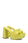 Larroude Dolly Platform Sandal In Lemon