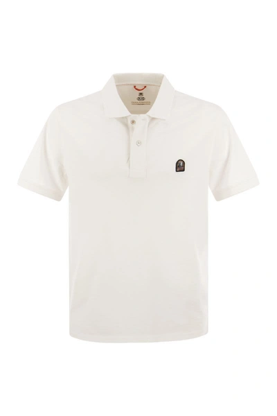 Parajumpers Patch - Cotton Polo Shirt In White