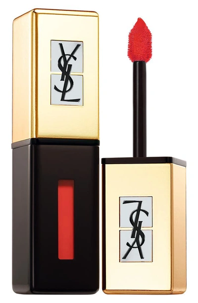 Saint Laurent Ysl 'pop Water Vernis A Levres' Glossy Stain In 202 Rouge Splash