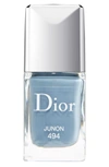 Dior Vernis Gel Shine And Long Wear Nail Lacquer Junon 494 0.33 oz/ 10 ml In 494 Junon