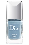 Dior Vernis Gel Shine And Long Wear Nail Lacquer Junon 494 0.33 oz/ 10 ml In Pink